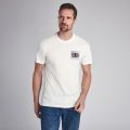 Mens Whisper White Team Flags S/s T Shirt 56404 by Barbour Steve McQueen Collection from Hurleys