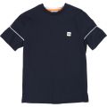 Boys Navy Logo Tape Shoulder S/s T Shirt 38280 by BOSS from Hurleys