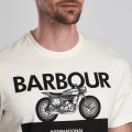 Mens Whisper White Rider S/s T Shirt 46484 by Barbour International from Hurleys