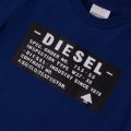 Boys Twilight Blue Branded S/s Tee Shirt 65143 by Diesel from Hurleys