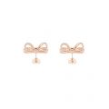 Womens Rose Gold Olitta Mini Pavé Bow Earrings 16007 by Ted Baker from Hurleys