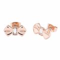 Womens Rose Gold/Crystal Susli Solitaire Bow Studs 54134 by Ted Baker from Hurleys