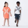 Boys Off White Logo Cross S/s T Shirt 102617 by Kenzo from Hurleys