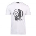 Mens White Illustrated Skull S/s T Shirt 102875 by Replay from Hurleys