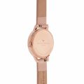 Womens Nude Peach & Rose Gold Case Cuff Watch 33873 by Olivia Burton from Hurleys