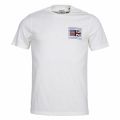Mens Whisper White Team Flags S/s T Shirt 56403 by Barbour Steve McQueen Collection from Hurleys