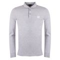 Casual Mens Light Grey Passerby L/s Polo Shirt 28185 by BOSS from Hurleys