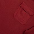 Mens Dark Red Saysay Patch Pocket Crew Knitted Jumper 50952 by Ted Baker from Hurleys
