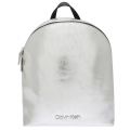 Womens Silver Metallic Small Backpack 34602 by Calvin Klein from Hurleys