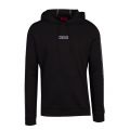 Mens Black Dercolano Hooded Sweat Top 42653 by HUGO from Hurleys