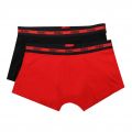 Mens Black/Red Trunk Twin Pack 99556 by HUGO from Hurleys