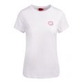 Womens White The Slim Tee_8 S/s T Shirt 84030 by HUGO from Hurleys