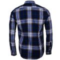 Heritage Mens Navy Sea Mill Check Slim Fit L/s Shirt 64763 by Barbour from Hurleys