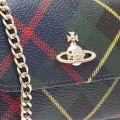 Womens Hunting Tartan Derby Mini Purse Crossbody With Chain 36261 by Vivienne Westwood from Hurleys