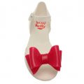 Girls White Frappe Bow Sandals (29-32) 44526 by Lelli Kelly from Hurleys