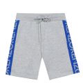 Junior Grey/Blue Logo Tape Sweat Shorts 36506 by Kenzo from Hurleys
