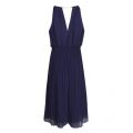 Womens True Navy Pleated Chain Neck Dress 27131 by Michael Kors from Hurleys