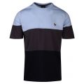 Mens Blue Assorted Zebra Colourblock Reg S/s T-shirt 105870 by PS Paul Smith from Hurleys