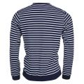 Paul & Shark Mens Navy Stripe Branded Shark Fit Sweat Top 72512 by Paul And Shark from Hurleys