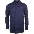 Mens Blue Granite Bonded Caban Mac Jacket 60144 by Fred Perry from Hurleys