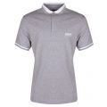 Mens Grey Marl Throttle S/s Polo Shirt 21921 by Barbour International from Hurleys