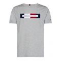 Mens Cloud Heather Logo Box S/s T Shirt 50025 by Tommy Hilfiger from Hurleys