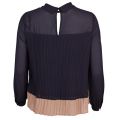 Womens Dark Navy Vimable L/s Top 11235 by Vila from Hurleys