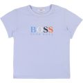 Baby Pale Blue Logo Print S/s T Shirt 38219 by BOSS from Hurleys