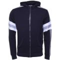 Mens Blue Marine Silver Label Logo Hooded Sweat Top 37418 by Antony Morato from Hurleys
