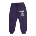 Boys Navy Shadow Logo Sweat Pants 91198 by Moschino from Hurleys