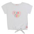 Girls White Miami Fun S/s T Shirt 55748 by Billieblush from Hurleys