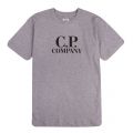 Boys Grey Melange Branded Back Logo S/s T Shirt 87593 by C.P. Company Undersixteen from Hurleys