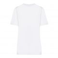 Womens Optical White Foil Logo S/s T Shirt 110544 by Love Moschino from Hurleys