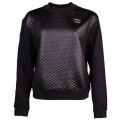 Womens Black Quilted Heart Sweat Top 15656 by Love Moschino from Hurleys