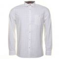 Mens White Evrytoo Geo Printed L/s Shirt 33054 by Ted Baker from Hurleys
