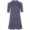 Womens Nocturnal & Cream Terry Stripe S/s Dress
