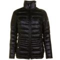 Womens Black Camber Baffle Quilted Jacket