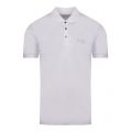 Mens White/Silver Core ID S/s Polo Shirt 57437 by EA7 from Hurleys