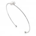 Womens Silver Crystal Hasina Heart Ultra Fine Cuff 18356 by Ted Baker from Hurleys