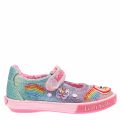 Girls Multi Glitter Rainbow Sparkle Dolly Shoes (24-33) 39338 by Lelli Kelly from Hurleys