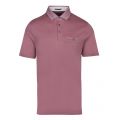 Mens Pink Aslam Woven Collar S/s Polo Shirt 43884 by Ted Baker from Hurleys