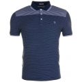 Mens Blue Wing Teal Engineered Jacquard S/s Polo Shirt 61687 by Original Penguin from Hurleys