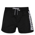 Mens Black Branded Leg Swim Shorts 59241 by Dsquared2 from Hurleys