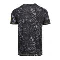 Mens Black Palm Print S/s T Shirt 55486 by Replay from Hurleys