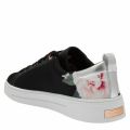 Womens Black Rialy Satin Print Trainers 42390 by Ted Baker from Hurleys