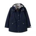 Womens French Navy Coast Waterproof Coat 99267 by Joules from Hurleys