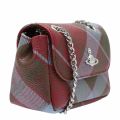 Womens Viviennes Tartan Derby Mini Purse Crossbody Bag With Chain 47167 by Vivienne Westwood from Hurleys
