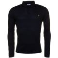 Mens Black Stapleton L/s Polo Shirt 63664 by Farah from Hurleys