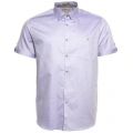 Mens Blue Beachee S/s Shirt 33051 by Ted Baker from Hurleys