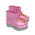 Girls Pink Dino Mini Fabula Rain Boots (4-9) 110917 by Mini Melissa from Hurleys